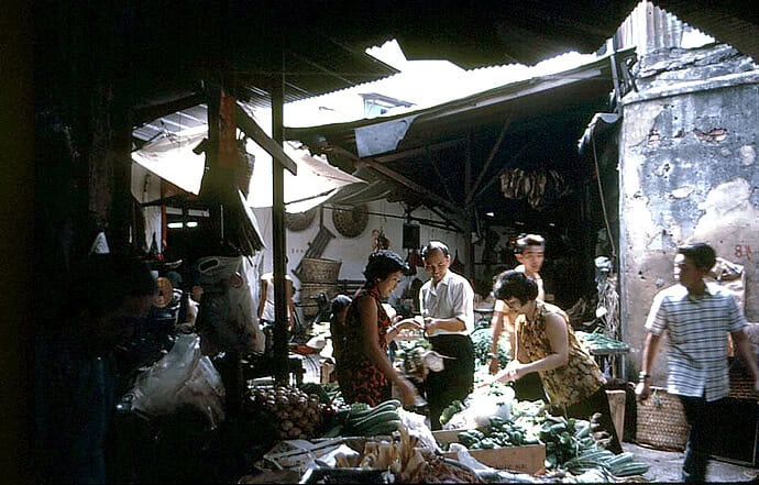 1960 年代,硕莪街的卖菜小贩