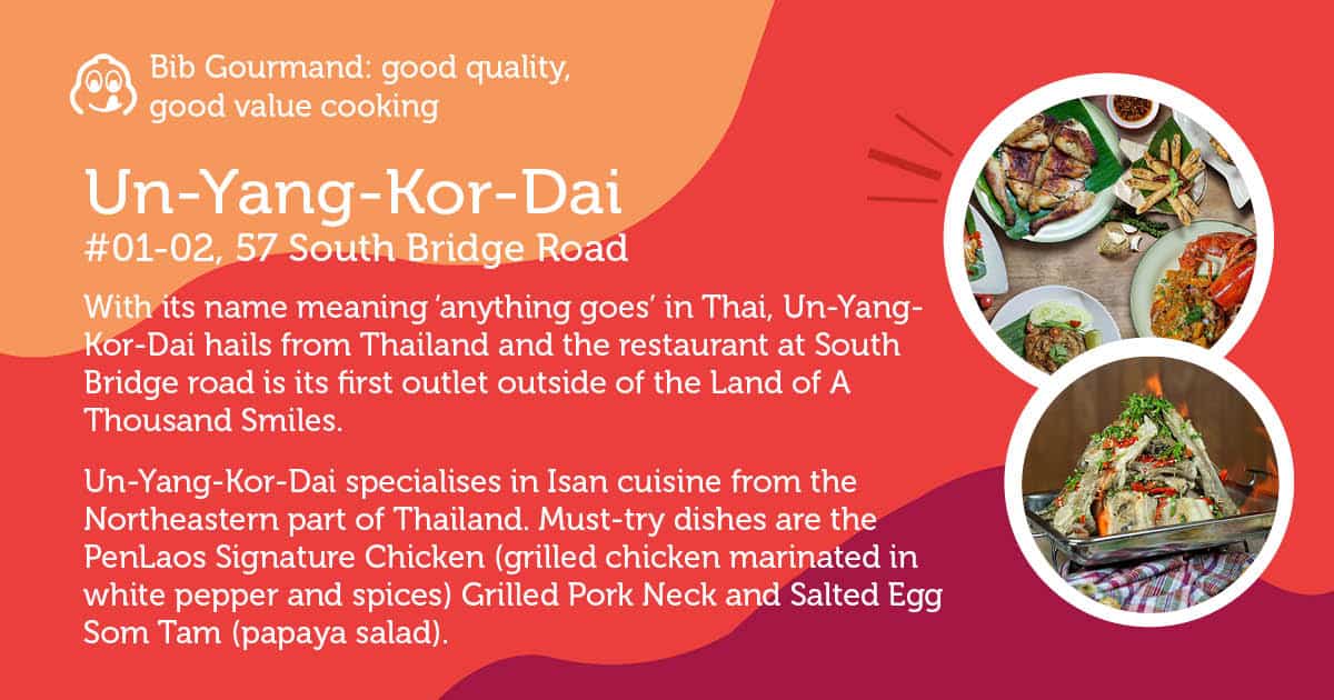 Michelin Bib Gourmand Un Yang Kor Dai