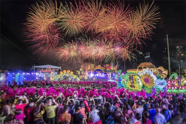 Fireworks at Chingay, image credit: chingay.gov.sg